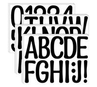 Ujjdwiurgh 24 Feuilles de Grandes Lettres Autocollantes de 4 Pouces, Lettres de L'Alphabet, Chiffres, Autocollants en Vinyle Auto-Adhésifs