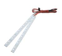 Ujjdwiurgh 24 LED Châssis Lumière Métal LED Bande 6 V pour 1/10 1/8 RC Voiture Chenille, Bleu Accessoires de Remplacement 1 Pièces