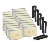 Ujjdwiurgh 24 PCS Kit D'Équilibrage de Ventilateur de Plafond 6 Ensembles de Clips D'Équilibrage de Ventilateur et 3G Poids Métallique Pratique pour L'Équilibrage Du Ventilateur de Plafond