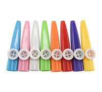 Ujjdwiurgh 24 Pièces Kazoos En Plastique 8 Instrument de Musique Coloré de, Compagnon Pour Guitare, Ukulélé, Violon, Clavier de Piano, Cadeau parfait Pour Les Mélomanes (24 Pièces)