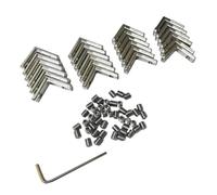 Ujjdwiurgh 24 Pièces Série 2020 Connecteur D'Angle Intérieur en Forme de L avec Vis Argent