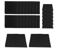 Ujjdwiurgh 24 PièCes SéRies 30X30X2.5Cm Mousse D'Isolation Phonique de Coton D'Isolation Phonique de Mousse D'Isolation Phonique