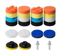 Ujjdwiurgh 24 PièCes SéRies Tampons Polissage 3 Pouces Tampons de Polissage en éPonge pour Perceuse en Mousse de Voiture de Polissage de Soins de Voiture pour le Polissage à la Cire