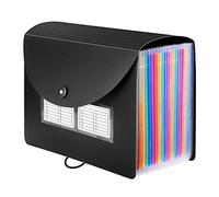 Ujjdwiurgh 24 Pochettes Lettre A4 Document Papier avec Étiquettes Vierges Organisateur de Stockage de Bureau