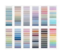 Ujjdwiurgh 2400Pcs Marque-Pages, Onglets de Notes Autocollantes de Couleur Morandi, Marquages de Livres Réinscriptibles et Repositionnables, Onglets D'Index de Bande de Haute Qualité.