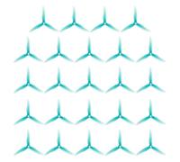 Ujjdwiurgh 24PCS 51466 V2 Hélice FPV 5 Pouces 3 Lames Hélice de Drones pour Drone de Course FPV RC D