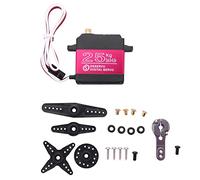 Ujjdwiurgh 25 Kg Servo NuméRique EntièRement en MéTal Couple éLevé ImperméAble pour Voiture TéLéCommandéE Robot sur Angle de Contrôle 270 °