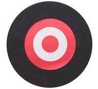 Ujjdwiurgh 25 X 3 Cm Tir À l'arc Eva Cible en Mousse Cible Auto-GuÉRissante Se DÉPlaçant Pratique De Chasse Noir Rouge