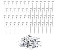 Ujjdwiurgh 250 Pièces 2 Pouces E5 Clous en Fer à Cheval Fournitures de Vitrail Blocs D'Arrêt en Verre Clous en Fer à Cheval pour Un Artisanat en Verre Sécurisé