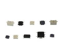 Ujjdwiurgh 250 PièCes SéRies Voiture TéLéCommande Interrupteur à Clé RéParation Interrupteur Tactile Bouton Poussoir Commutateurs Composant Paquet Micro-Interrupteurs