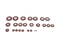Ujjdwiurgh 25pcs Tapis de saxophone de tenor professionnel en cuir Remplacement orange des coussins de Sax Pieces & Accessoires d'instruments de musique a vent