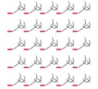 Ujjdwiurgh 25X Simple Panneau Perforé Crochets 50 Mm Panneau Latte Mur Magasin D'Affichage au DéTail Piquet S'Adapte À 25 Mm