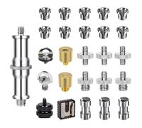 Ujjdwiurgh 26 Pièces Ensemble de Vis de pour Appareil Photo Convertisseur 1/4 Pouce et 3/8 Poucesuce Vis Filetées Adaptateur Support de Griffe de Flash
