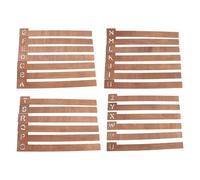 Ujjdwiurgh 26 Pièces Intercalaires pour Disques Vinyles Intercalaires en Bois pour Disques Vinyles Alphabétiques Séparateurs de Stockage pour Disques Vinyles Porte-Disque