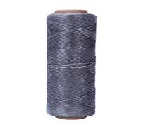 Ujjdwiurgh 260M 150D 1MM en Cuir À Coudre Cire Ciré Aiguille À la Main Cordon Artisanat DIY Nouvelle Couleur: Gris