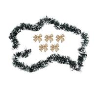 Ujjdwiurgh 2M DéCoration de La Veille de NoëL Bar Hauts Guirlande Arbre de NoëL Cuisine Ornements DéCoration de FêTe Prop-Or