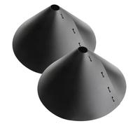 Ujjdwiurgh 2Pack 18 Pouces Grand Squirrel Baffle pour Protéger Les Mangeoires d'oiseaux Suspendues en Extérieur