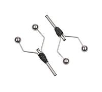 Ujjdwiurgh 2PC Double Head Bi-Ceramic Tip Fly Attaching Bobbin Holder pour Standard Bobbin Fishing Flyes Leurre Baits Making Tool