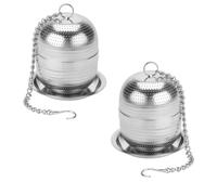 Ujjdwiurgh 2Pcs Boule Infuseur à Thé Passoire à Thé pour Thés, Épices et la Plupart des Tasses et des Théières,