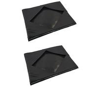 Ujjdwiurgh 2PCS Couvercle D'Enveloppe de Plateau de Presse à Chaud, Antiadhésif Réutilisable pour Protéger la Machine de Pressage à Chaud par Sublimation (Noir 15 X 15 Pouces) Facile à Utiliser