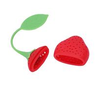 Ujjdwiurgh 2Pcs Infuseur une la Silicone Boule Passe Filtre Passoire Cuillere Tea Infuser Variete Strawberry