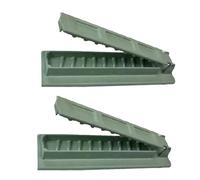 Ujjdwiurgh 2Pcs Kebab Maker BBQ Viande Brochette Machine Réutilisable pour Kebab Maker Barbecue pour Cuisine Grill Pièces de Rechange Accessoires Vert