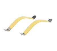 Ujjdwiurgh 2Pcs Metal String Spreaders Guitar Luthier Tool pour Cleaning Fretboard Jaune