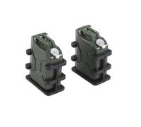 Ujjdwiurgh 2Pcs Mini Outils de DéCoration de RéServoir de Carburant de Simulation pour 1/8 1/10 RC Crawler Car SCX10 TRX4 D90, Vert