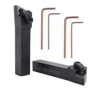 Ujjdwiurgh 2pcs Mtjnl1616H16 Mtjnr1616H16 Porte-Outil De Tournage 16X100Mm pour Kit D'Insertion Tnmg 4 Clé 2 De Barres D'Alésage