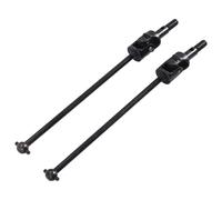 Ujjdwiurgh 2PCS Noir Fer 106015 Mise à Niveau Universal Drive Shaft pour 94105 94106 94107 RC1: 10 Off Route Modèle de Voiture