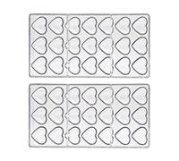 Ujjdwiurgh 2PCS Polycarbonate Chocolats Moule Moules à Chocolat Transparents pour Candy Bar Moule Confiserie Pâques Cuisson