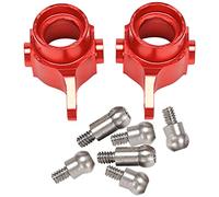 Ujjdwiurgh 2Pcs Une Niveau des PièCes en MéTal Tasse de Direction pour P929 P939 K969 K979 K989 K999 1/28 Voiture de Rc, Rouge