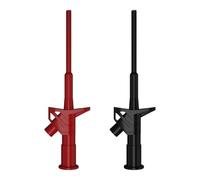 Ujjdwiurgh 2pièces Crochet de Test Pince Sonde de Test Flexible Haute Tension Isolée Professionnelle Prise Banane 4 mm