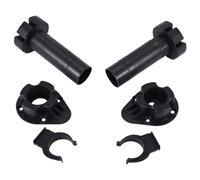 Ujjdwiurgh 2X Paire de Pieds de Pied de Socle D'Armoire de Cuisine Une Hauteur RéGlable en Plastique Noir