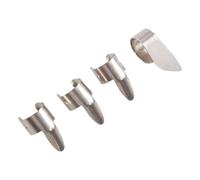 Ujjdwiurgh 3 MéDiators en MéTal + 1 Pouce Pick Set Guitar Fingerpicks pour Guitare Dobro Banjo, Etc.