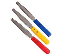 Ujjdwiurgh 3 PCS Conique Guitare Écrou Fichier Écrou Fente Fichier Ensemble en Bois Guitare Basse Outil Métal + Plastique