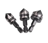 Ujjdwiurgh 3 Pièces 1/4" Hex 12/16/19mm D'Alésages Fraisés pour Bois Métal Mèche à Changement