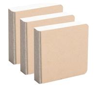 Ujjdwiurgh 3 Pièces 3.2x3.2 Pouces Mini Aquarelle Carnet Dessin Croquis Bloc-Notes Papier Vierge Carré Portable Aquarelle Journal de Voyage