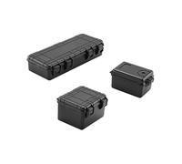 Ujjdwiurgh 3 Pièces Accessoires de Décoration de Boîte de Rangement de Voiture dans Plastique Rc pour Trx4 Scx10 90046 D90 1/10 Rc Crawler Accessoires Noir