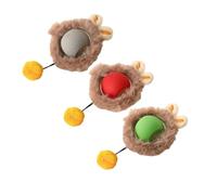 Ujjdwiurgh 3 Pièces de Interactifs pour Chat, Balle à Roulement, de Chasse pour Chat, Résistants à la Mastication, Auto-Déplacement, Activation