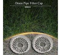 Ujjdwiurgh 3 PièCes Filtres de Garde de GouttièRe de Toit 3 Pouces éLargissent la CréPine de Filtre en Aluminium Anti-Blocage des Feuilles Draine les DéBris Drains Couvercle Du Filet