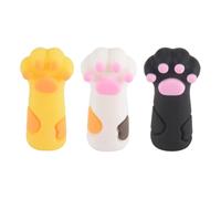 Ujjdwiurgh 3 PièCes Mignon Pinces Couverture Manchon de Protection pour Ongles Cuticules Ciseaux Couverture Manucure PéDicure Outils Peau Morte Pinces à éPiler Casquette