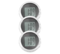 Ujjdwiurgh 3 PièCes Mini Horloges de Moto éTanches à Coller sur Montre de de Moto Horloges NuméRiques pour VéHicule, Voiture, SUV