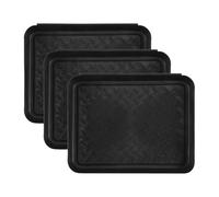 Ujjdwiurgh 3 PièCes Plateau de DéMarrage Plateaux de Tapis de Chaussures Robustes, Plateau de Rangement, Bol pour Chien ou Tapis pour Chat, PièGe à Boue pour ProtéGer Le Sol 13,7X10,8 Pouces