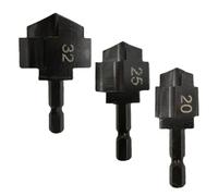 Ujjdwiurgh 3 Pièces PPR Foret Étagé de Levage Outil de Connexion de Tuyau D'Eau 20/25/32 pour Foret de Perforateur de Tuyau D'Eau de Plombier