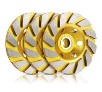 Ujjdwiurgh 3 PièCes SéRies Turbo Row Broyage Coupe Meule BéTon Turbo Coupe Disque Grinder pour Sable de Murs en BéTon,