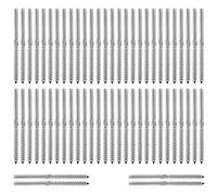 Ujjdwiurgh 30 Paires Gauche et Droite Vissez à la Main Tirefonds pour 1/8 de Pouce Câble Rampes D'Escalier DECK Garde-Corps pour Bois Post Lag SystèMe de Vis Swage