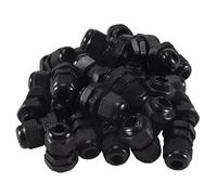 Ujjdwiurgh 30 pcs PG7 Raccord de cable noir du diametre de 4-7 mm impermeable a l'eau