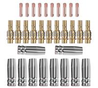 Ujjdwiurgh 30 PièCes SéRies 15 Heures Machine à Torche Consommables Gaz de la Flamme MIG Porte-Embouts de Buse pour MIG Machine de Soudage
