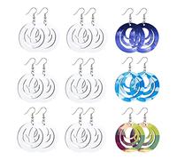 Ujjdwiurgh 30 PièCes Sublimation Boucles D'Oreilles Vierges Transfert Chaleur Sublimation Impression Crochet Boucles D'Oreilles pour Fabrication de à Bricoler Soi-MêMe Artisanat